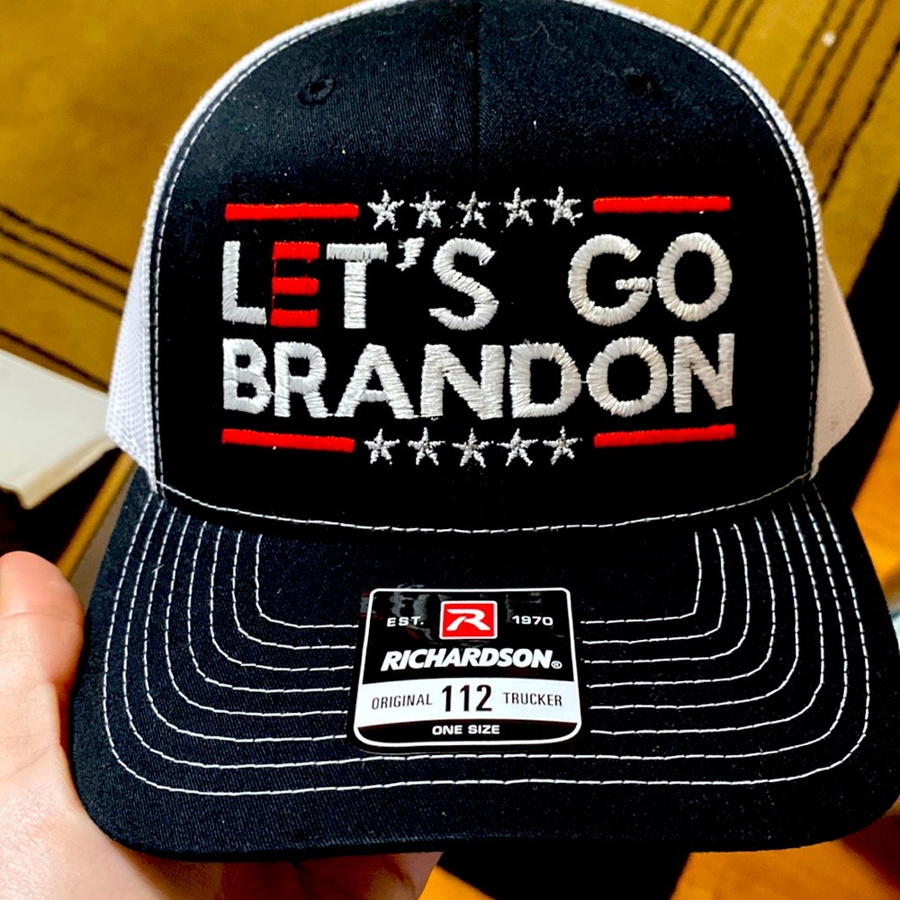 Let’s Go Brandon - Brand New - Custom Embroidered - Richardson 112